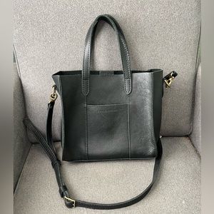 Portland Leather black pebbled Lola crossbody purse